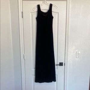 Rhapsody minimalist maxi velveteen dress
